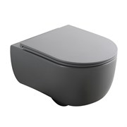 VECONI Унитаз подвесной Rino VRI-49TGR, серый VRI-49TGR