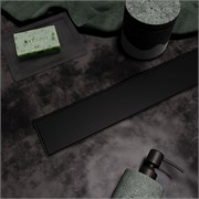 VECONI Душевой лоток Stesso Black 400 VS400B