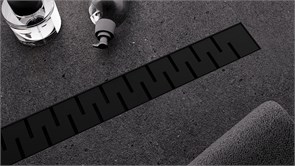 VECONI Душевой лоток Stesso Line Black 400 VSL400B