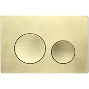 VECONI Кнопка смыва FLUSH V2, FLV2-G, 240х162х10, пластик, золото брашинг FLV2-G