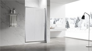 VECONI Душевая дверь раздвижная Vianno VN-55M, 1000x1950, Хром, стекло матовое VN55M-100-07-C8