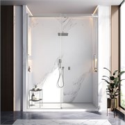 VECONI Душевая дверь раздвижная Vianno VN-75, 1400x2000, хром, стекло прозрачное VN75-140-01-C4