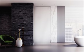 VECONI Душевая перегородка Korato KR-81FR, 1200x2000, хром, стекло матовое KR81FR-120-07-C8