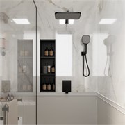 VECONI Встраиваемая душевая система AVELLA, Чёрный матовый AV-410-B-C4