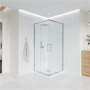 VECONI Душевой угол прямоугольный, двери раздвижные  Evo 300 CH, 1100х800x1950, хром, прозрачное стекло E3-CH-11080-01-C9