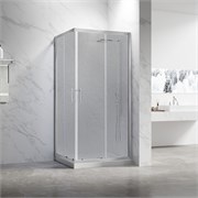 VECONI Душевой угол прямоугольный, двери раздвижные Rovigo RV-27CH, 1000х900х1900, хром, стекло pear RV27CH-10090-02-C8