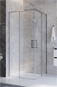 CEZARES Plane Душевой уголок квадратный двери раздвижные размер 90x90 см, профиль - хром / стекло - прозрачное PLANE-A-2-90-C-CR