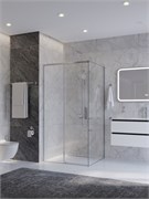 CEZARES Plane Душевой уголок прямоугольный двери раздвижные размер 100x90 см, профиль - хром / стекло - прозрачное PLANE-AH-1-100/90-C-CR