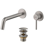 LEMARK Смеситель Beluga LMF-8033B-BN для раковины, встраиваемый, никель LMF-8033B-BN