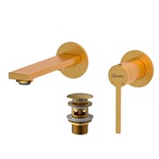 LEMARK Смеситель Valday LMF-8133B-BRG для раковины, встраиваемый, брашированное золото LMF-8133B-BRG