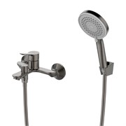 LEMARK Смеситель Siberia LMF-7022B-GM для ванны, графит LMF-7022B-GM