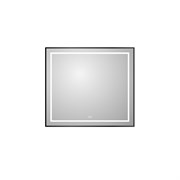 BELBAGNO Kraft Зеркало в алюминиевой раме со встроенным светильником, сенсорным выключателем и подогревом, SPC-KRAFT-900-800-LED-TCH-WARM-NERO, 900x32x800 мм SPC-KRAFT-900-800-LED-TCH-WARM-NERO