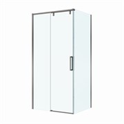 BELBAGNO Soft Close-1 Душевой уголок прямоугольный размер 100x90 см профиль - оружейная сталь / стекло - прозрачное, двери раздвижные SOFT_CLOSE-1-AH-1-100/90-C-GM