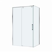 BELBAGNO Soft Close-1 Душевой уголок прямоугольный размер 110x100 см профиль - хром / стекло - прозрачное, двери раздвижные SOFT_CLOSE-1-AH-1-110/100-C-Cr
