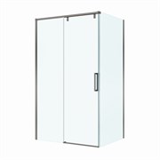 BELBAGNO Soft Close-1 Душевой уголок прямоугольный размер 120x90 см профиль - оружейная сталь / стекло - прозрачное, двери раздвижные SOFT_CLOSE-1-AH-1-120/90-C-GM