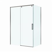 BELBAGNO Soft Close-1 Душевой уголок прямоугольный размер 130x90 см профиль - оружейная сталь / стекло - прозрачное, двери раздвижные SOFT_CLOSE-1-AH-1-130/90-C-GM