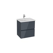 VITRA Тумба с раковиной для ванной Mia Plus Square 69729 60 см антрацит глянец МДФ 69729