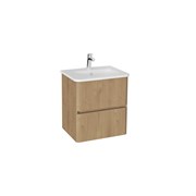 VITRA Тумба с раковиной для ванной Mia Plus Round 69817 60 см золотой дуб ДСП 69817