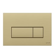 VITRA Кнопка смыва для инсталляции Root Square 740-2325 брашированное золото двойный смыв 740-2325