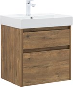 AQUANET Тумба с раковиной Nova Lite 2.0 60 2 ящ. цв. дуб рустикальный AQUANET-348189