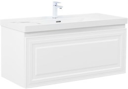 AQUANET Тумба с раковиной Агата 110 белый сатин AQUANET-377656