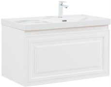 AQUANET Тумба с раковиной Агата 90 L 1 ящ. цв. белый сатин AQUANET-365938
