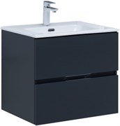 AQUANET Тумба с раковиной Алвита new 120 4 ящ. цв. антрацит AQUANET-306297