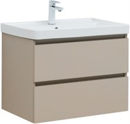 AQUANET Тумба с раковиной Вега 2.0 70 2 ящ. цв.бежевый (раковина Ирис) AQUANET-344755