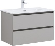 AQUANET Тумба с раковиной Вега 2.0 80 2 ящ. цв.бежевый (раковина Flat) AQUANET-344774