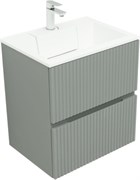 AQUANET Тумба с раковиной Джейн 60 цв.мисти грин (раковина Фортуна) AQUANET-332521