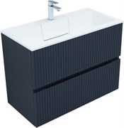 AQUANET Тумба с раковиной Джейн 90 цв.маренго (раковина Фортуна) AQUANET-332523