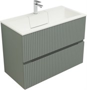 AQUANET Тумба с раковиной Джейн 90 цв.мисти грин (раковина Фортуна) AQUANET-332518