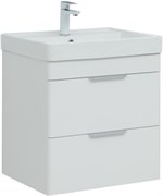 AQUANET Тумба с раковиной Ирис new 120 L подвесная 2 ящ. цв. белый глянец AQUANET-332258