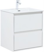 AQUANET Тумба с раковиной Милан (Flash) 60 цв. белый глянец AQUANET-340318