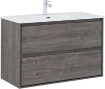 AQUANET Тумба с раковиной Милан 100 цв. дуб рошелье AQUANET-340160