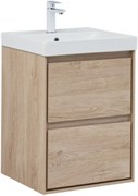 AQUANET Тумба с раковиной Милан 50 цв. дуб светлый AQUANET-340166