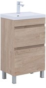 AQUANET Тумба с раковиной Нота New 50 дуб светлый AQUANET-345795
