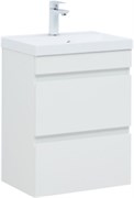 AQUANET Тумба с раковиной Нота new 50 цв.белый глянец AQUANET-335869