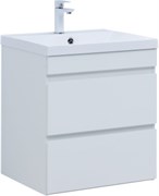 AQUANET Тумба с раковиной Нота new 58 цв.белый глянец AQUANET-335870