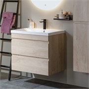 AQUANET Тумба с раковиной Нота new 90 цв.дуб светлый AQUANET-335882