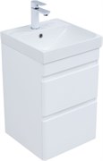 AQUANET Тумба с раковиной Слим 40 2 ящ. цв.белый сатин AQUANET-348173