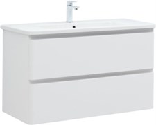 AQUANET Тумба с раковиной Эмбер 105 2 ящ. цв.белый матовый (раковина Urban) AQUANET-332498