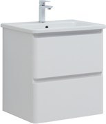 AQUANET Тумба с раковиной Эмбер 60 2 ящ. цв.белый матовый (раковина Urban) AQUANET-332503