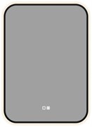 AQUANET Зеркало Контур 500х700 LED TX антипар, черный AQUANET-367660