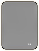 AQUANET Зеркало Контур 600х800 LED TX антипар, черный AQUANET-367661