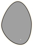 AQUANET Зеркало Контур 600х850 LED TX ассиметричное, черный AQUANET-367646