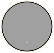 AQUANET Зеркало Контур D 600 LED TX антипар, черный AQUANET-367664