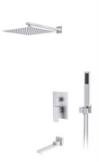 DK Душевая система для ванны и душа Bayern.Liszt DA1515608A04 встраиваемый с изливом матовый белый DA1515608A04