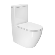 DK Унитаз-компакт безободковый торнадо Matrix DT1397516, 630*365*840мм, сиденье микролифт, белый DT1397516