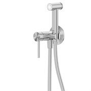 ABBER Смеситель Wasser Kreis 316 AF8125BST с гигиеническим душем, брашированная сталь AF8125BST